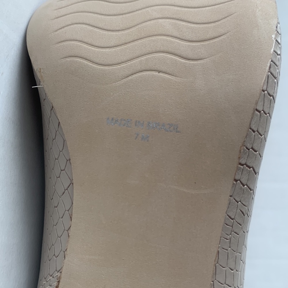 Matisse Melaney Ivory/Taupe Snake Open-Toe Bootie EUC!! Size 7 - Picture 5 of 14
